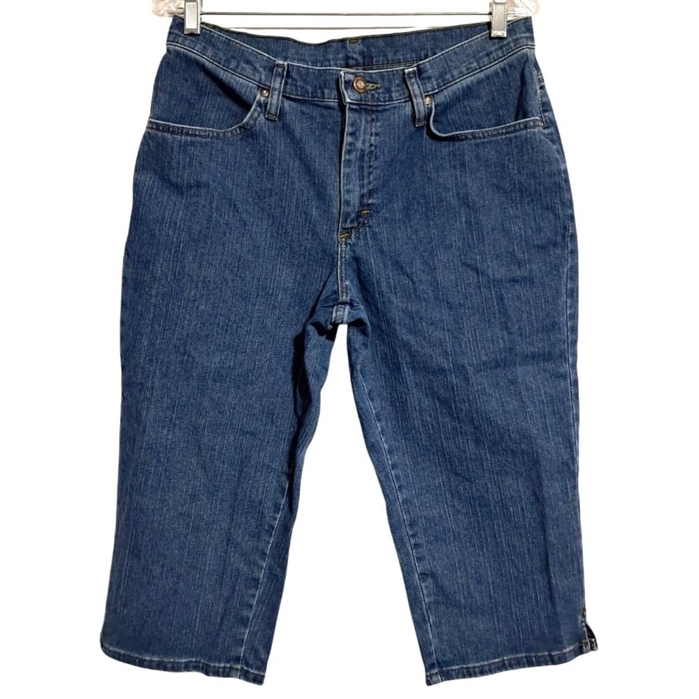 Riders by Lee Denim Capri Pants Womens Size 12P Dark Wash Petites